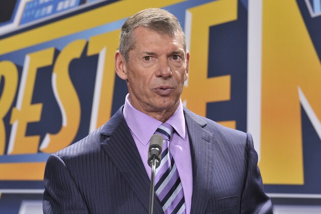 EAST RUTHERFORD, NJ - FEBRUARY 16: Vince McMahon attends a press conference to announce that WWE Wrestlemania 29 will be held at MetLife Stadium in 2013 at MetLife Stadium on February 16, 2012 in East Rutherford, New Jersey. (Photo by Michael N. Todaro/Getty Images)