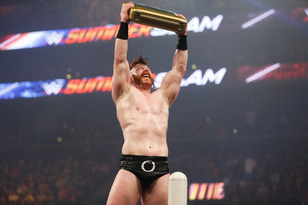 NEW YORK, NY - AUGUST 23: Sheamus celebrates his victory at the WWE SummerSlam 2015 at Barclays Center of Brooklyn on August 23, 2015 in New York City. (Photo by JP Yim/Getty Images) NEW YORK, NY - AUGUST 23: Sheamus celebrates his victory at the WWE SummerSlam 2015 at Barclays Center of Brooklyn on August 23, 2015 in New York City. (Photo by JP Yim/Getty Images)