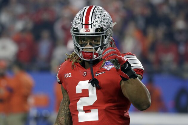 Ohio State defensive end Chase Young (2) during the first half of the Fiesta Bowl NCAA college football game against Clemson, Saturday, Dec. 28, 2019, in Glendale, Ariz. (AP Photo/Rick Scuteri). Ohio State defensive end Chase Young (2) during the first half of the Fiesta Bowl NCAA college football game against Clemson, Saturday, Dec. 28, 2019, in Glendale, Ariz. (AP Photo/Rick Scuteri).