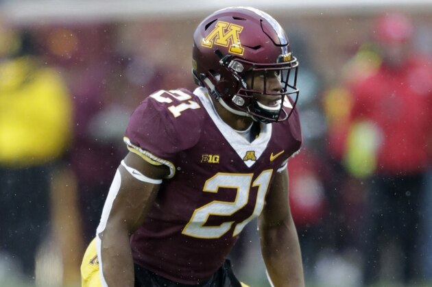 Minnesota's Kamal Martin against Purdue during the first half in a NCAA college football game Saturday, Nov. 10, 2018, in Minneapolis. (AP Photo/Andy Clayton-King) Minnesota's Kamal Martin against Purdue during the first half in a NCAA college football game Saturday, Nov. 10, 2018, in Minneapolis. (AP Photo/Andy Clayton-King)