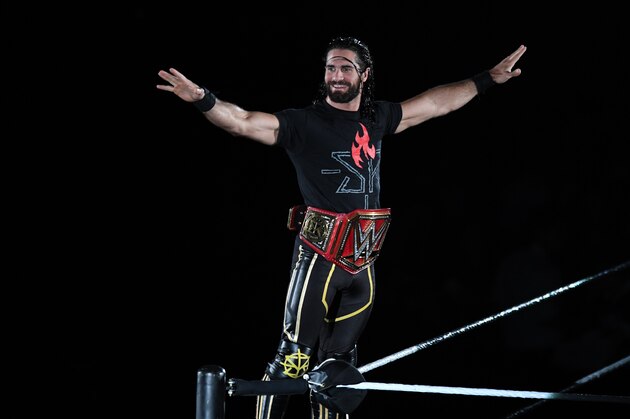 TOKYO,JAPAN - JUNE 29: Seth Rollins enters the ring during the WWE Live Tokyo at Ryogoku Kokugikan on June 29, 2019 in Tokyo, Japan. (Photo by Etsuo Hara/Getty Images)
