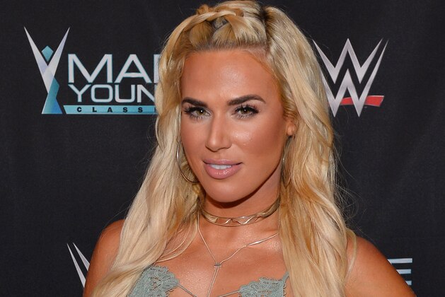 LAS VEGAS, NV - SEPTEMBER 12:  WWE Superstar Lana appears on the red carpet of the WWE Mae Young Classic on September 12, 2017 in Las Vegas, Nevada.  (Photo by Bryan Steffy/Getty Images for WWE)