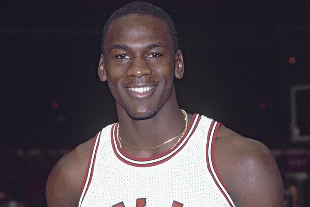 Chicago Bulls' guard, Michael Jordan in uniform in 1984.  (AP Photo)