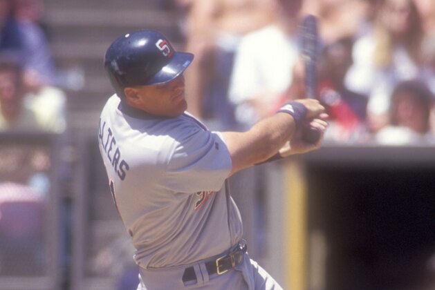 PHILADELPHIA, PA - MAY 15: Dan Walters #11 of the San Diego Padres takes a swing baseball game against the Philadelphia Phillies on May 15, 1993 at Veterans Stadium in Philadelphia, Pennsylvania. (Photo by Mitchell Layton/Getty Images) PHILADELPHIA, PA - MAY 15: Dan Walters #11 of the San Diego Padres takes a swing baseball game against the Philadelphia Phillies on May 15, 1993 at Veterans Stadium in Philadelphia, Pennsylvania. (Photo by Mitchell Layton/Getty Images)