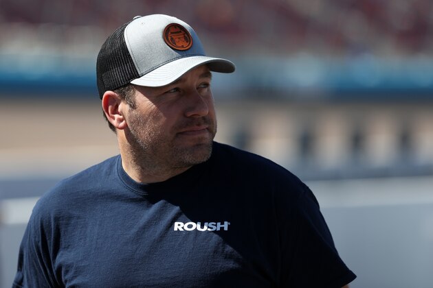 AVONDALE, ARIZONA - MARCH 07: Ryan Newman stands on the grid during qualifying for the NASCAR Cup Series FanShield 500 at Phoenix Raceway on March 07, 2020 in Avondale, Arizona. (Photo by Chris Graythen/Getty Images)