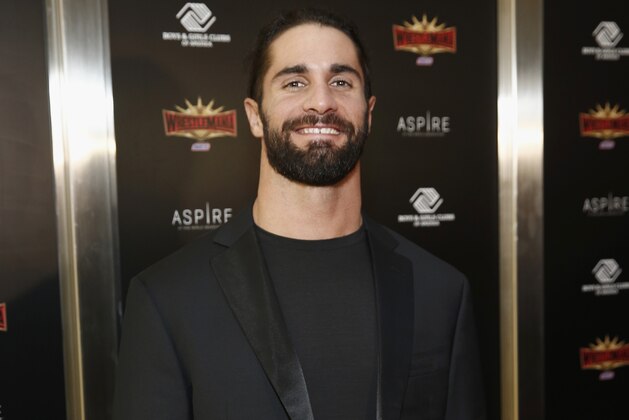 NEW YORK, NEW YORK - APRIL 05: WWE Superstar Seth Rollins attends the WWE Superstars For Hope Reception on April 05, 2019 in New York City. (Photo by Brian Ach/Getty Images for WWE)