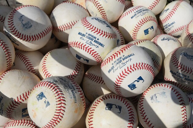 LAKELAND, FL - FEBRUARY 18: A detailed view of a group of Rawlings official Major League baseballs during the Detroit Tigers Spring Training workouts at the TigerTown Facility on February 18, 2020 in Lakeland, Florida. (Photo by Mark Cunningham/MLB Photos via Getty Images) LAKELAND, FL - FEBRUARY 18: A detailed view of a group of Rawlings official Major League baseballs during the Detroit Tigers Spring Training workouts at the TigerTown Facility on February 18, 2020 in Lakeland, Florida. (Photo by Mark Cunningham/MLB Photos via Getty Images)