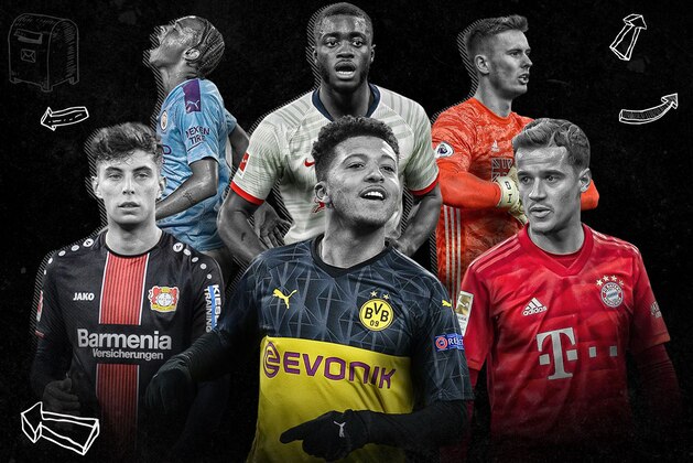 BERLIN, GERMANY - NOVEMBER 30: Jadon Sancho of Borussia Dortmund gestures during the Bundesliga match between Hertha BSC and Borussia Dortmund at Olympiastadion on November 30, 2019 in Berlin, Germany. (Photo by TF-Images/Getty Images)