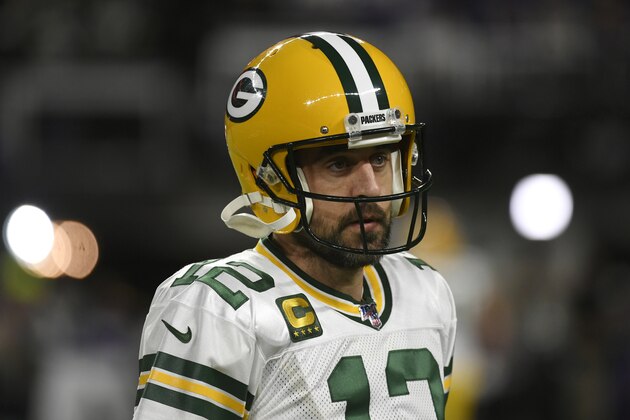 Green Bay Packers quarterback Aaron Rodgers warms up before an NFL football game against the Minnesota Vikings, Monday, Dec. 23, 2019, in Minneapolis. (AP Photo/Craig Lassig) Green Bay Packers quarterback Aaron Rodgers warms up before an NFL football game against the Minnesota Vikings, Monday, Dec. 23, 2019, in Minneapolis. (AP Photo/Craig Lassig)