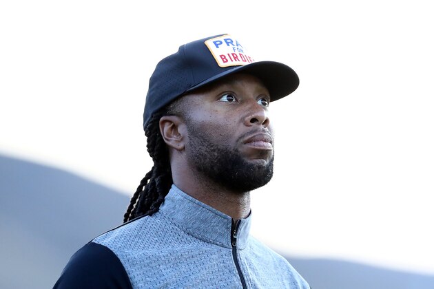 QUEENSTOWN, NEW ZEALAND - FEBRUARY 28: Larry Fitzgerald looks on during day two of the 2020 New Zealand Golf Open at The Hills on February 28, 2020 in Queenstown, New Zealand. (Photo by Hannah Peters/Getty Images) QUEENSTOWN, NEW ZEALAND - FEBRUARY 28: Larry Fitzgerald looks on during day two of the 2020 New Zealand Golf Open at The Hills on February 28, 2020 in Queenstown, New Zealand. (Photo by Hannah Peters/Getty Images)