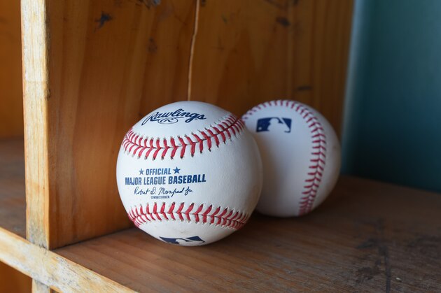 LAKELAND, FL - MARCH 01: A detailed view of a pair of official Rawlings Major League Baseball baseballs with the imprinted signature of Robert D. Manfred Jr., the Commissioner of Major League Baseball, sitting in the dugout prior to the Spring Training game between the New York Yankees and the Detroit Tigers at Publix Field at Joker Marchant Stadium on March 1, 2020 in Lakeland, Florida. The Tigers defeated the Yankees 10-4. (Photo by Mark Cunningham/MLB Photos via Getty Images) LAKELAND, FL - MARCH 01: A detailed view of a pair of official Rawlings Major League Baseball baseballs with the imprinted signature of Robert D. Manfred Jr., the Commissioner of Major League Baseball, sitting in the dugout prior to the Spring Training game between the New York Yankees and the Detroit Tigers at Publix Field at Joker Marchant Stadium on March 1, 2020 in Lakeland, Florida. The Tigers defeated the Yankees 10-4. (Photo by Mark Cunningham/MLB Photos via Getty Images)