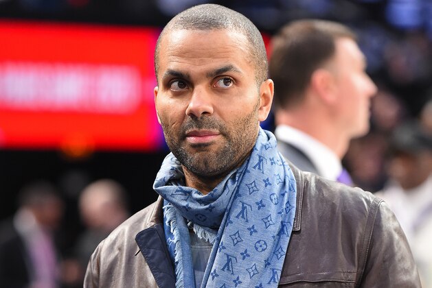 PARIS, FRANCE - JANUARY 24: NBA Legend, Tony Parker attends the Milwaukee Bucks game against the Charlotte Hornets as part of NBA Paris Games 2020 on January 24, 2020 in Paris, France at the AccorHotels Arena. NOTE TO USER: User expressly acknowledges and agrees that, by downloading and/or using this Photograph, user is consenting to the terms and conditions of the Getty Images License Agreement. Mandatory Copyright Notice: Copyright 2020 NBAE (Photo by Andrew D. Bernstein/NBAE via Getty Images) PARIS, FRANCE - JANUARY 24: NBA Legend, Tony Parker attends the Milwaukee Bucks game against the Charlotte Hornets as part of NBA Paris Games 2020 on January 24, 2020 in Paris, France at the AccorHotels Arena. NOTE TO USER: User expressly acknowledges and agrees that, by downloading and/or using this Photograph, user is consenting to the terms and conditions of the Getty Images License Agreement. Mandatory Copyright Notice: Copyright 2020 NBAE (Photo by Andrew D. Bernstein/NBAE via Getty Images)