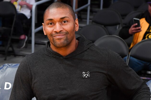 LOS ANGELES, CALIFORNIA - JANUARY 07: Metta World Peace attends a basketball game between the Los Angeles Lakers and the New York Knicks at Staples Center on January 07, 2020 in Los Angeles, California. (Photo by Allen Berezovsky/Getty Images)