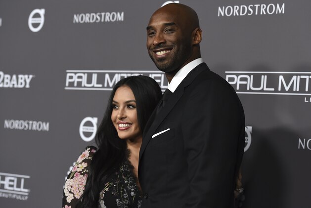 Kobe Bryant, right, and Vanessa Laine Bryant attend the 2018 Baby2Baby Gala on Saturday, Nov. 10, 2018, in Culver City, Calif. (Photo by Jordan Strauss/Invision/AP)