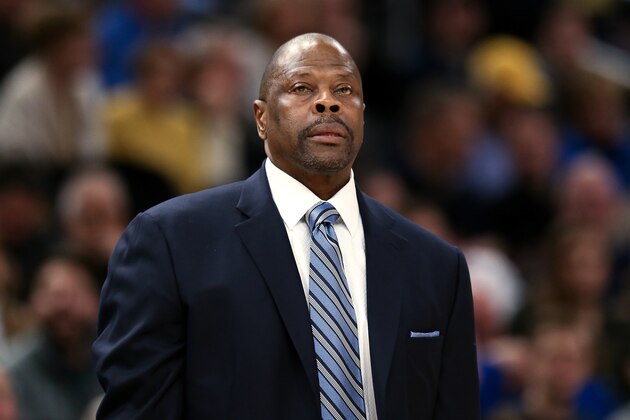MILWAUKEE, WISCONSIN - FEBRUARY 26: Head coach Patrick Ewing of the Georgetown Hoyas looks on in the first half against the Marquette Golden Eagles at Fiserv Forum on February 26, 2020 in Milwaukee, Wisconsin. (Photo by Dylan Buell/Getty Images)