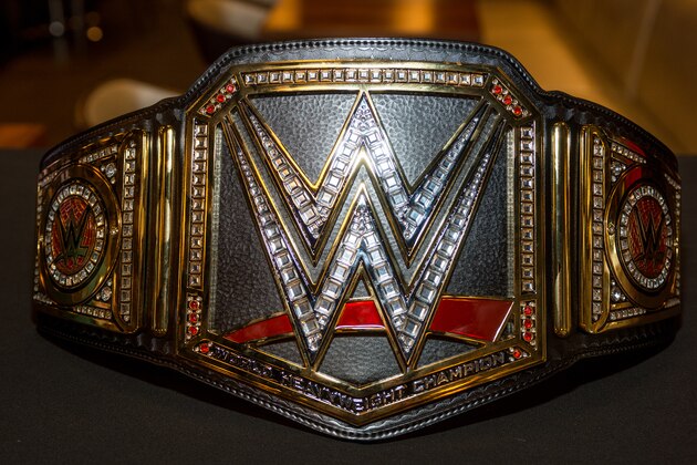 NEW YORK, NY - AUGUST 09: WWE Championship Belt presented during the Beyond Sport United 2016 at Barclays Center on August 9, 2016 in Brooklyn, New York. (Photo by Roy Rochlin/Getty Images) NEW YORK, NY - AUGUST 09: WWE Championship Belt presented during the Beyond Sport United 2016 at Barclays Center on August 9, 2016 in Brooklyn, New York. (Photo by Roy Rochlin/Getty Images)