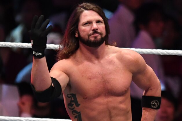 TOKYO,JAPAN - JUNE 29: AJ Styles looks on during the WWE Live Tokyo at Ryogoku Kokugikan on June 29, 2019 in Tokyo, Japan. (Photo by Etsuo Hara/Getty Images)