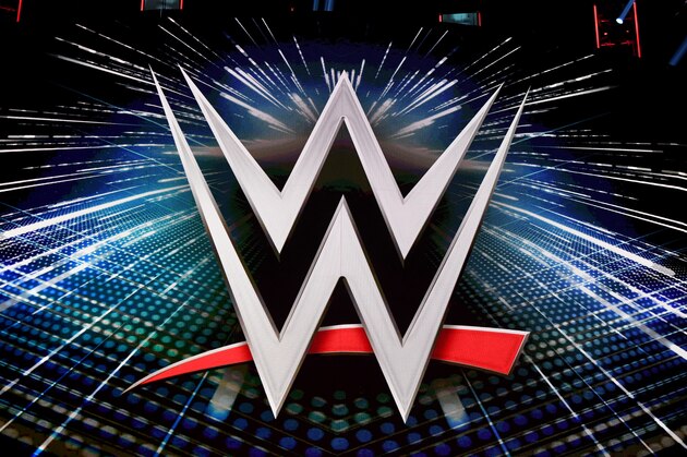 LAS VEGAS, NEVADA - OCTOBER 11:  A WWE logo is shown on a screen before a WWE news conference at T-Mobile Arena on October 11, 2019 in Las Vegas, Nevada. It was announced that WWE wrestler Braun Strowman will face heavyweight boxer Tyson Fury and WWE champion Brock Lesnar will take on former UFC heavyweight champion Cain Velasquez at the WWE's Crown Jewel event at Fahd International Stadium in Riyadh, Saudi Arabia on October 31.  (Photo by Ethan Miller/Getty Images)