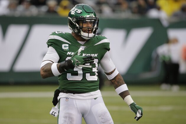 New York Jets' Jamal Adams (33) during the second half of an NFL football game against the Oakland Raiders Sunday, Nov. 24, 2019, in East Rutherford, N.J. (AP Photo/Seth Wenig)