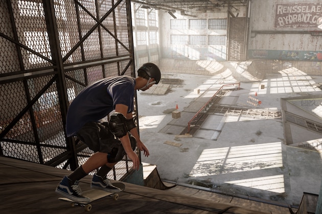 Skateboarder Tony Hawk arrives at a concert celebrating the launch of the video game