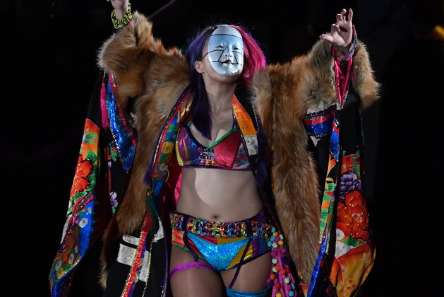 TOKYO,JAPAN - JUNE 29: Asuka enters the ring during the WWE Live Tokyo at Ryogoku Kokugikan on June 29, 2019 in Tokyo, Japan. (Photo by Etsuo Hara/Getty Images)