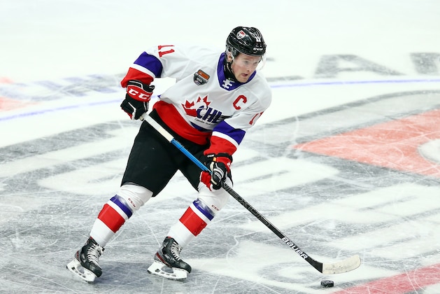 HAMILTON, ON - JANUARY 16:  Alexis Lafreniere #11 of Team White skates during the 2020 CHL/NHL Top Prospects Game against Team Red at FirstOntario Centre on January 16, 2020 in Hamilton, Canada.  (Photo by Vaughn Ridley/Getty Images)