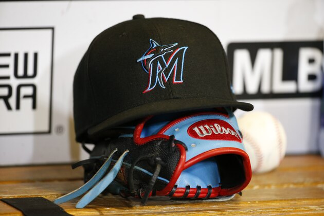 PITTSBURGH, PA - SEPTEMBER 03: A New Era Miami Marlins baseball hat is seen against the Pittsburgh Pirates at PNC Park on September 3, 2019 in Pittsburgh, Pennsylvania. (Photo by Justin K. Aller/Getty Images) PITTSBURGH, PA - SEPTEMBER 03: A New Era Miami Marlins baseball hat is seen against the Pittsburgh Pirates at PNC Park on September 3, 2019 in Pittsburgh, Pennsylvania. (Photo by Justin K. Aller/Getty Images)