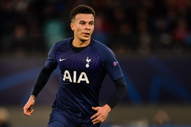 Dele Alli of Tottenham Hotspur FC during the UEFA Champions League round of 16 second leg match between Red Bull Leipzig and Tottenham Hotspur FC at the Red Bull Arena on March 10, 2020 in Leipzig, Germany(Photo by ANP Sport via Getty Images)