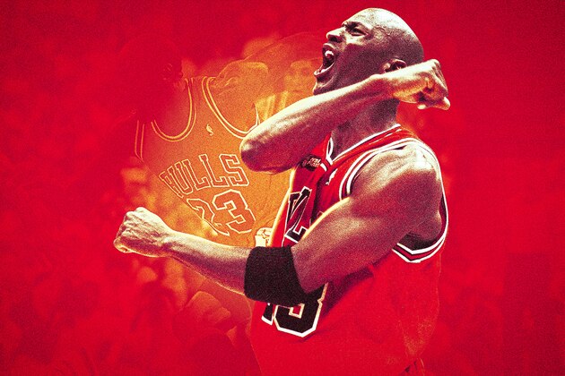 In this photo taken Feb. 28, 2012, a statue of former Chicago Bulls star Michael Jordan stands outside the United Center arena in Chicago. The