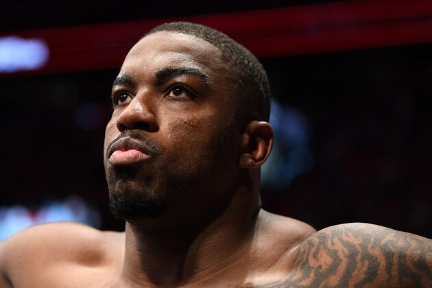 OTTAWA, ON - MAY 04:  Walt Harris prepares to enter the Octagon prior to his heavyweight bout against Serghei Spivac of Moldova during the UFC Fight Night event at Canadian Tire Centre on May 4, 2019 in Ottawa, Ontario, Canada. (Photo by Jeff Bottari/Zuffa LLC/Zuffa LLC via Getty Images)