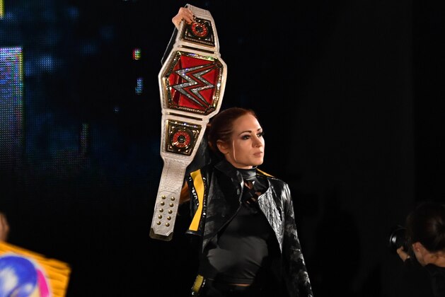 TOKYO,JAPAN - JUNE 29: Becky Lynch enters the ring during the WWE Live Tokyo at Ryogoku Kokugikan on June 29, 2019 in Tokyo, Japan. (Photo by Etsuo Hara/Getty Images)