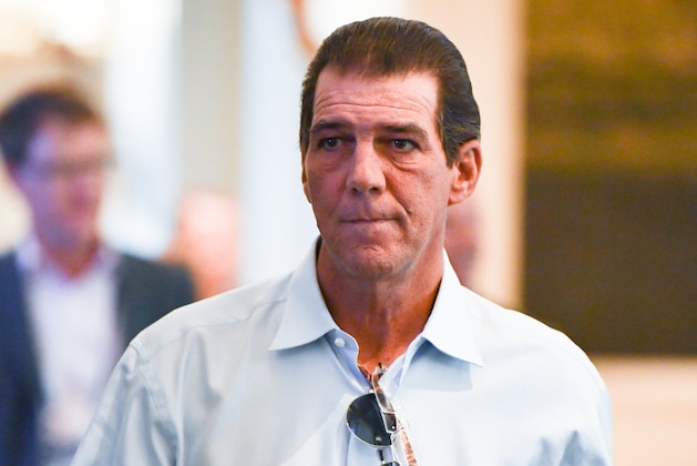 ORLANDO, FL - MARCH 27: Baltimore Ravens owner Steve Bisciotti leaves a meeting at the 2018 NFL Annual Meetings at the Ritz Carlton Orlando, Great Lakes on March 27, 2018 in Orlando, Florida. (Photo by B51/Mark Brown/Getty Images)