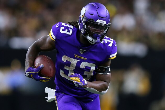 NEW ORLEANS, LOUISIANA - JANUARY 05: Dalvin Cook #33 of the Minnesota Vikings runs with the ball against the New Orleans Saints during a game at the Mercedes Benz Superdome on January 05, 2020 in New Orleans, Louisiana. (Photo by Jonathan Bachman/Getty Images) NEW ORLEANS, LOUISIANA - JANUARY 05: Dalvin Cook #33 of the Minnesota Vikings runs with the ball against the New Orleans Saints during a game at the Mercedes Benz Superdome on January 05, 2020 in New Orleans, Louisiana. (Photo by Jonathan Bachman/Getty Images)