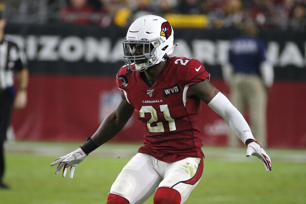 Arizona Cardinals cornerback Patrick Peterson (21) during an NFL football game against the Pittsburgh Steelers, Sunday, Dec. 8, 2019, in Glendale, Ariz. (AP Photo/Rick Scuteri) Arizona Cardinals cornerback Patrick Peterson (21) during an NFL football game against the Pittsburgh Steelers, Sunday, Dec. 8, 2019, in Glendale, Ariz. (AP Photo/Rick Scuteri)
