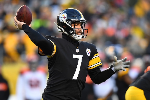 PITTSBURGH, PA - DECEMBER 30:  Ben Roethlisberger #7 of the Pittsburgh Steelers in action during the game against the Cincinnati Bengals at Heinz Field on December 30, 2018 in Pittsburgh, Pennsylvania. (Photo by Joe Sargent/Getty Images)