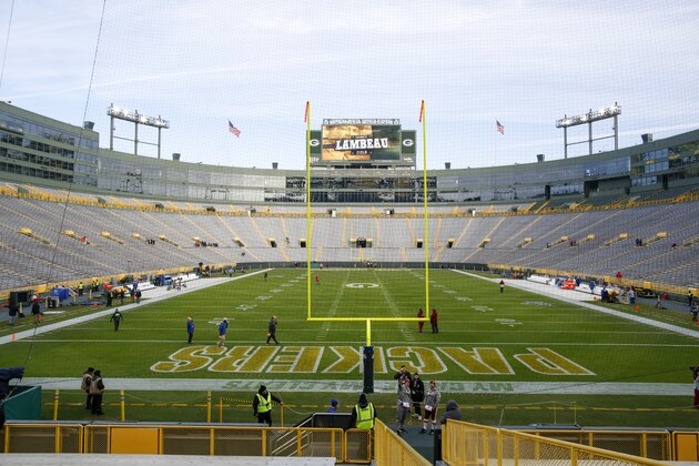 Lambeau Field is seen an NFL football game between the Green Bay Packers and the Washington Redskins Sunday, Dec. 8, 2019, in Green Bay, Wis. (AP Photo/Matt Ludtke)