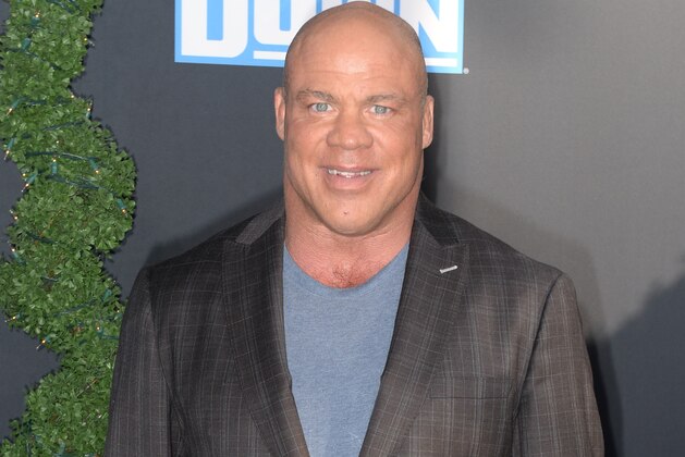 LOS ANGELES, CALIFORNIA - OCTOBER 04: Kurt Angle attends WWE 20th Anniversary Celebration Marking Premiere of WWE Friday Night SmackDown on FOX at Staples Center on October 04, 2019 in Los Angeles, California. (Photo by Jerod Harris/Getty Images)