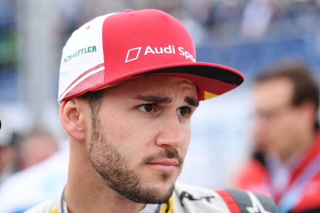 BERLIN, GERMANY - MAY 25: Daniel Abt of Germany and Audi Sport ABT Schaeffler, Audi e-tron FE05 looks on in the Paddock during the 2019 Berlin E-Prix at Tempelhof Airport on May 25, 2019 in Berlin, Germany. (Photo by Oliver Hardt/Getty Images)