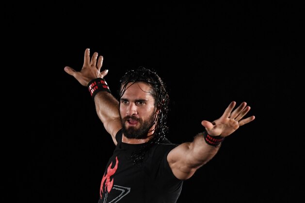 TOKYO,JAPAN - JUNE 28: Seth Rollins enters the ring during the WWE Live Tokyo at Ryogoku Kokugikan on June 28, 2019 in Tokyo, Japan. (Photo by Etsuo Hara/Getty Images)