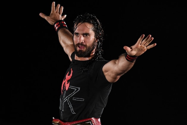 TOKYO,JAPAN - JUNE 28: Seth Rollins enters the ring during the WWE Live Tokyo at Ryogoku Kokugikan on June 28, 2019 in Tokyo, Japan. (Photo by Etsuo Hara/Getty Images)