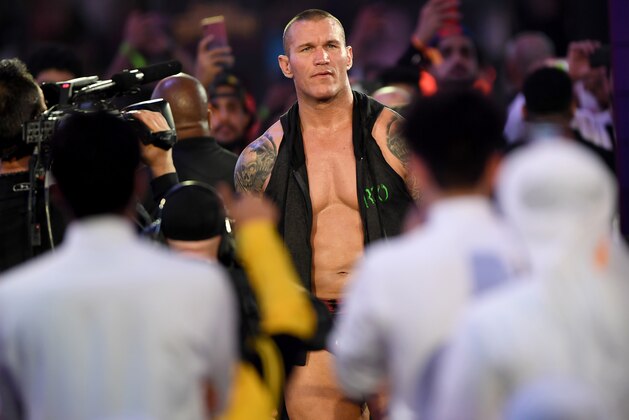 World Heavyweight Champion Randy Orton poses for photographers during the World Wrestling Entertainment (WWE) Super Showdown event in the Saudi Red Sea port city of Jeddah late on January 7, 2019. (Photo by Amer HILABI / AFP) (Photo credit should read AMER HILABI/AFP via Getty Images) World Heavyweight Champion Randy Orton poses for photographers during the World Wrestling Entertainment (WWE) Super Showdown event in the Saudi Red Sea port city of Jeddah late on January 7, 2019. (Photo by Amer HILABI / AFP) (Photo credit should read AMER HILABI/AFP via Getty Images)