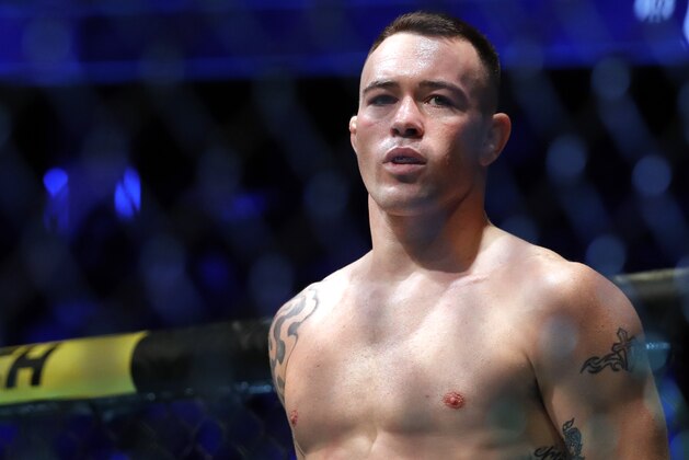 LAS VEGAS, NEVADA - DECEMBER 14:  Colby Covington prepares for his fight against UFC welterweight champion Kamaru Usman during UFC 245 at T-Mobile Arena on December 14, 2019 in Las Vegas, Nevada. Usman retained his title with a fifth-round TKO.  (Photo by Steve Marcus/Getty Images)