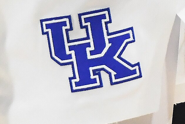 JACKSONVILLE, FL - MARCH 23:  The Kentucky Wildcats logo on a pair of shorts during the Second Round of the NCAA Basketball Tournament against the Wofford Terriers at the VyStar Veterans Memorial Arena on March 23 2019 in Jacksonville, Florida.  (Photo by Mitchell Layton/Getty Images)