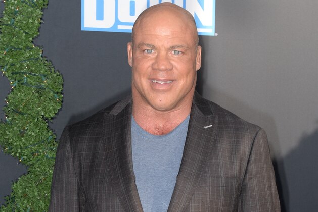 LOS ANGELES, CALIFORNIA - OCTOBER 04: Kurt Angle attends WWE 20th Anniversary Celebration Marking Premiere of WWE Friday Night SmackDown on FOX at Staples Center on October 04, 2019 in Los Angeles, California. (Photo by Jerod Harris/Getty Images)