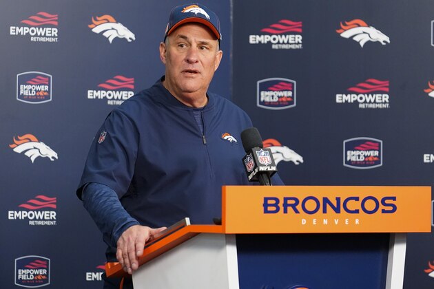 FILE - In this Dec. 29, 2019, file photo, Denver Broncos head coach Vic Fangio speaks after an NFL football game against the Oakland Raiders in Denver. The NFL Draft is April 23-25, 2020. (AP Photo/Jack Dempsey, Fle)