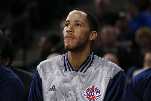 Detroit Pistons' Tayshaun Prince watches from the bench against the Washington Wizards in the second half of an NBA basketball game in Auburn Hills, Mich., Sunday, Feb. 22, 2015. (AP Photo/Paul Sancya) Detroit Pistons' Tayshaun Prince watches from the bench against the Washington Wizards in the second half of an NBA basketball game in Auburn Hills, Mich., Sunday, Feb. 22, 2015. (AP Photo/Paul Sancya)