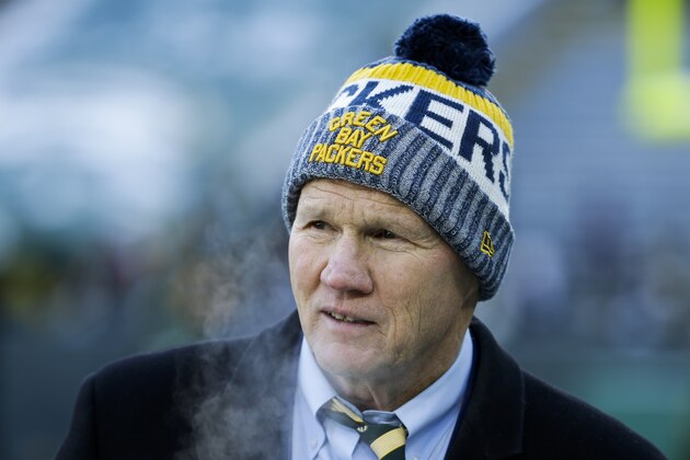 Green Bay Packers president Mark Murphy is seen before an NFL football game against the Chicago Bears Sunday, Dec. 15, 2019, in Green Bay, Wis. (AP Photo/Mike Roemer)