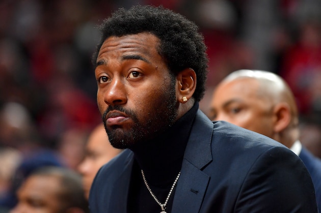 PORTLAND, OREGON - MARCH 04: John Wall #2 of the Washington Wizards looks on during the game against the Portland Trail Blazers at the Moda Center on March 04, 2020 in Portland, Oregon. The Portland Trail Blazers topped the Washington Wizards, 125-105. NOTE TO USER: User expressly acknowledges and agrees that, by downloading and or using this photograph, User is consenting to the terms and conditions of the Getty Images License Agreement. (Photo by Alika Jenner/Getty Images)