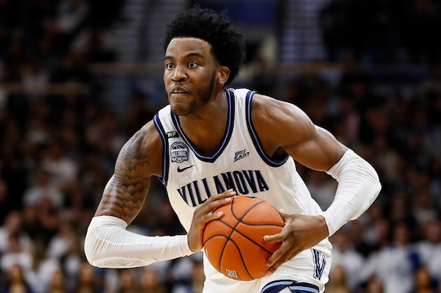Villanova's Saddiq Bey plays during an NCAA college basketball game against St. John's, Wednesday, Feb. 26, 2020, in Villanova, Pa. (AP Photo/Matt Slocum) Villanova's Saddiq Bey plays during an NCAA college basketball game against St. John's, Wednesday, Feb. 26, 2020, in Villanova, Pa. (AP Photo/Matt Slocum)