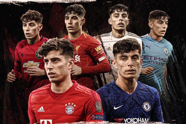 Leverkusen's German midfielder Kai Havertz (L) and Moenchengladbach's German defender Matthias Ginter vie for the ball during the German first division Bundesliga football match Borussia Moenchengladbach v Bayer 04 Leverkusen on May 23, 2020 in Moenchengladbach, western Germany. (Photo by Ina FASSBENDER / POOL / AFP) / DFL REGULATIONS PROHIBIT ANY USE OF PHOTOGRAPHS AS IMAGE SEQUENCES AND/OR QUASI-VIDEO (Photo by INA FASSBENDER/POOL/AFP via Getty Images)